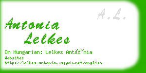 antonia lelkes business card